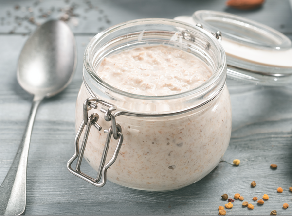 Overnight oats med banan og kakao